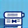 Icon representing resources and learning materials.